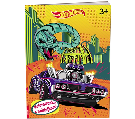 Mattel Hot Wheels Kolorowanka z naklejkami NA-1602