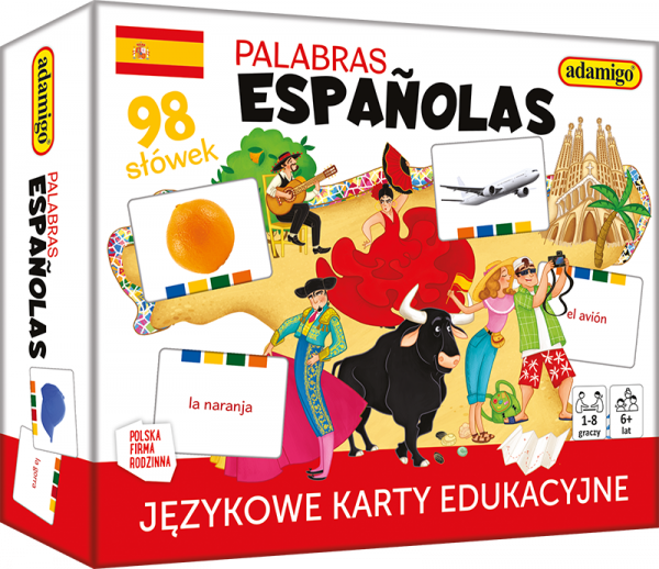 Palabras Espanolas  językowe karty edukacyjne