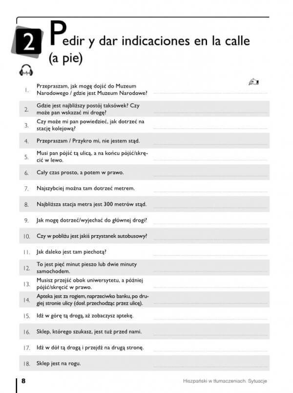 Hiszpański w tłumaczeniach. Sytuacje. Książka z płytą CD MP3