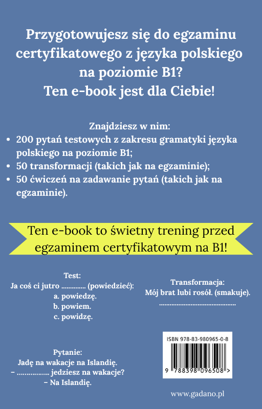Jesteś na B1? Sprawdź się! (EBOOK PDF)