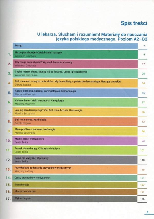 U lekarza. Słucham i rozumiem! Materiały do nauczania języka polskiego medycznego z płytą MP3. Poziom A2-B2