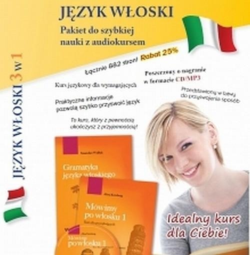 Język włoski 3w1. Pakiet do szybkiej nauki z audiokursem 
