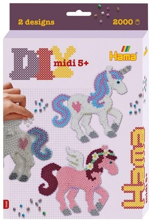Hama. Midi. Zawieszane pudełko. Fantastyczne konie