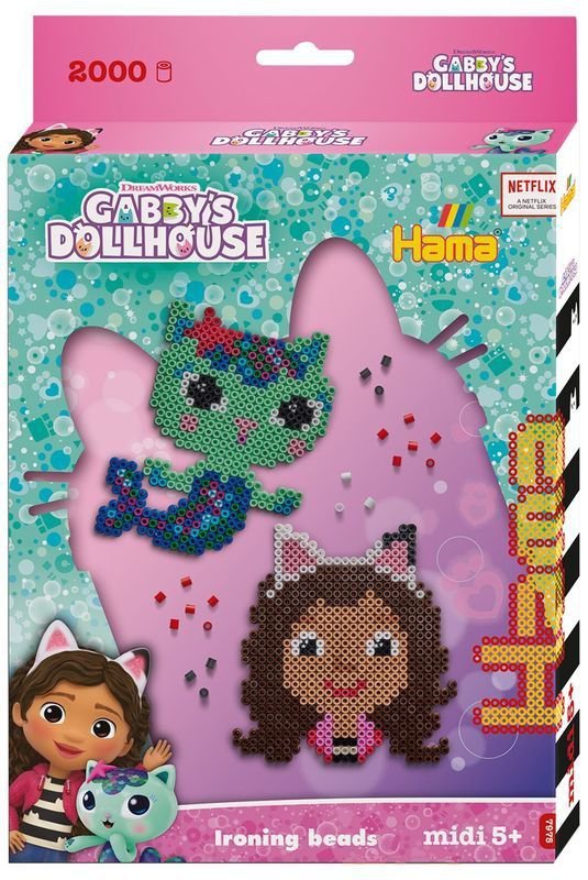 Hama. Midi. Zawieszane pudełko. Koci Domek Gabi