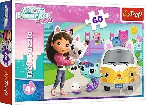 Puzzle 60 elementów. Gabby i kocie przygody