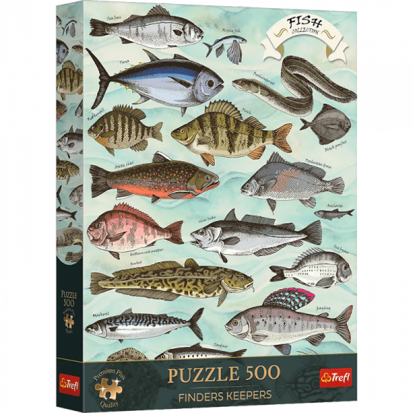 Puzzle 500 elementów. Trefl Premium Plus Finders Keepers: Ryby