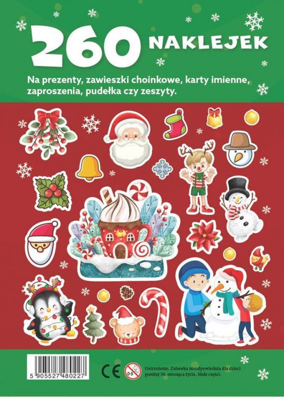 260 naklejek na Święta