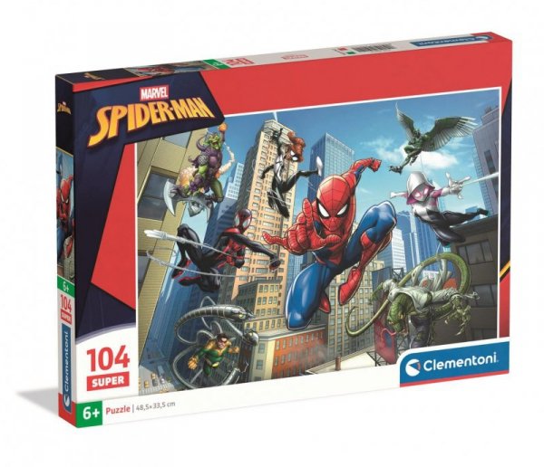 Puzzle Super 104 elementów. Spider-Man