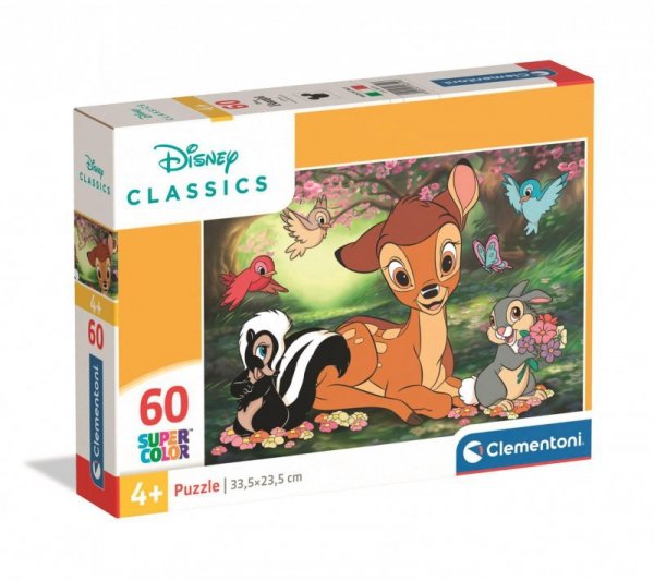 Puzzle 60 elementów. Super kolor. Bambi
