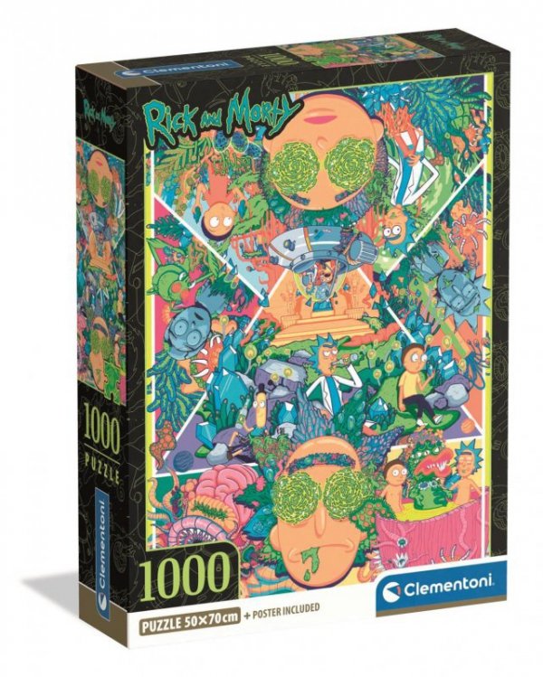 Puzzle 1000 elementów. Compact. Rick and Morty