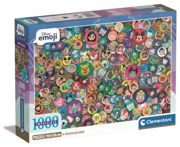 Puzzle 1000 elementów. Compact. Impossible Disney Emoji