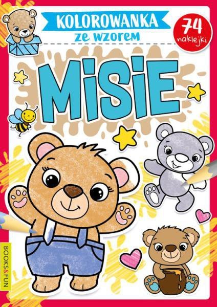 Misie. Kolorowanka ze wzorem