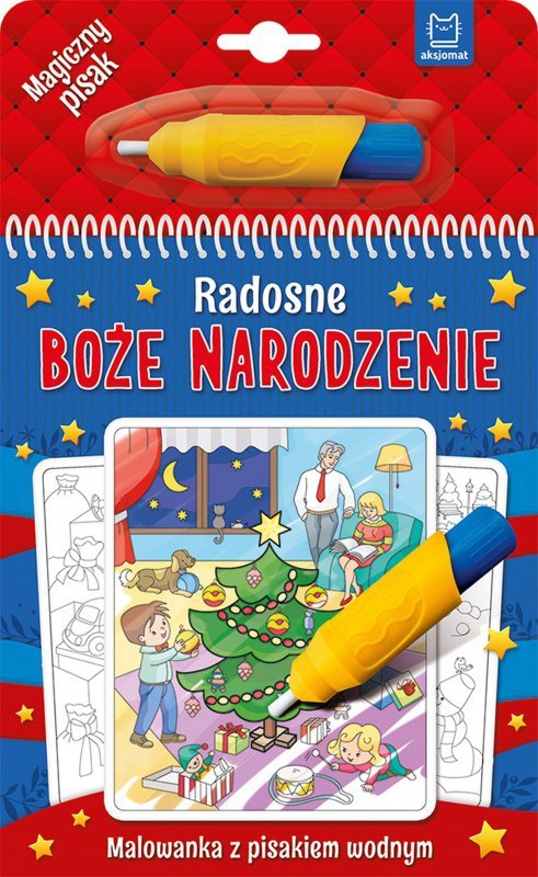 Radosne Boże Narodzenie. Malowanka z pisakiem wodnym. Wydanie 2