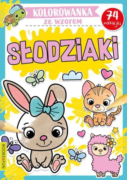 Słodziaki. Kolorowanka ze wzorem