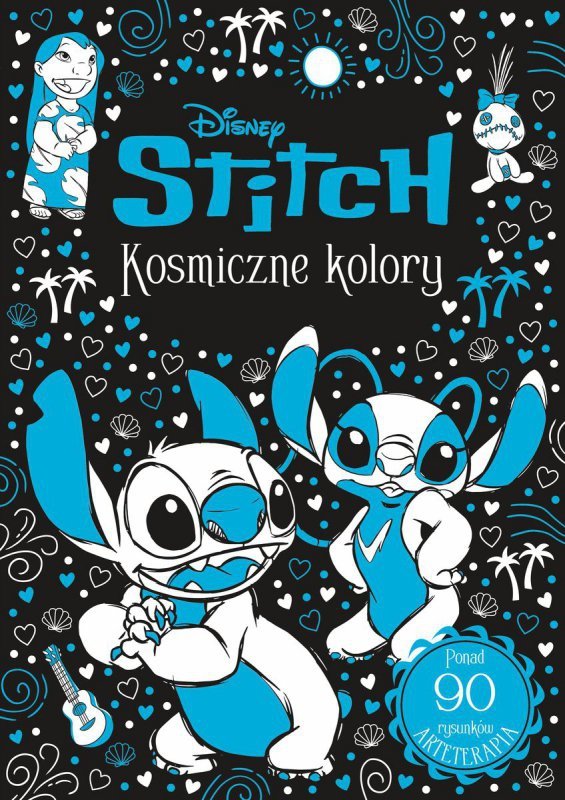 Kosmiczne kolory. Disney Stitch. Arteterapia