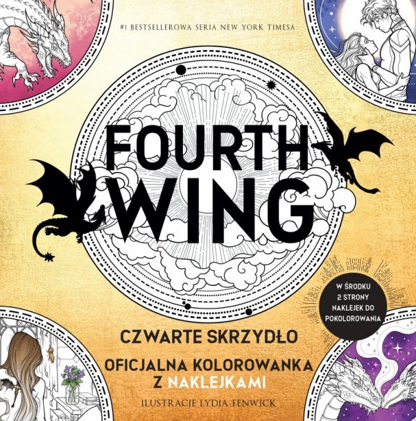 Fourth Wing. Czwarte Skrzydło. Oficjalna kolorowanka z naklejkami. Empireum