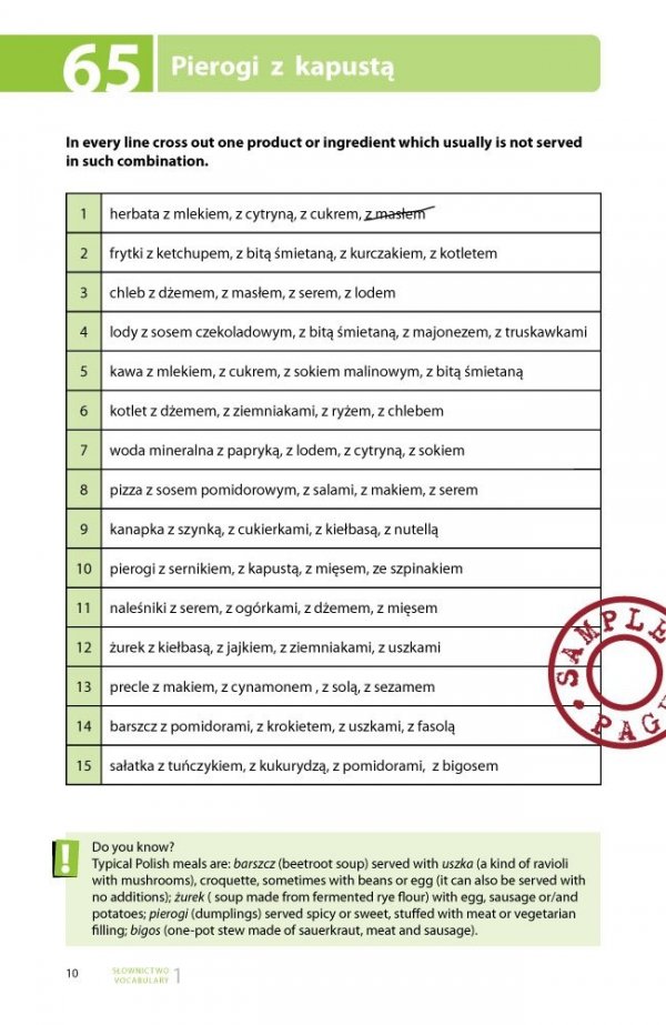 Testuj swój polski. Słownictwo 1 + audiofiszki i fiszki