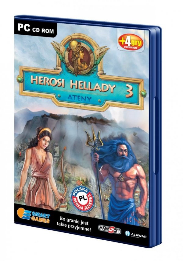 Herosi Hellady 3. Ateny. Smart games. PC CD-ROM + 4 gry w wersji demo