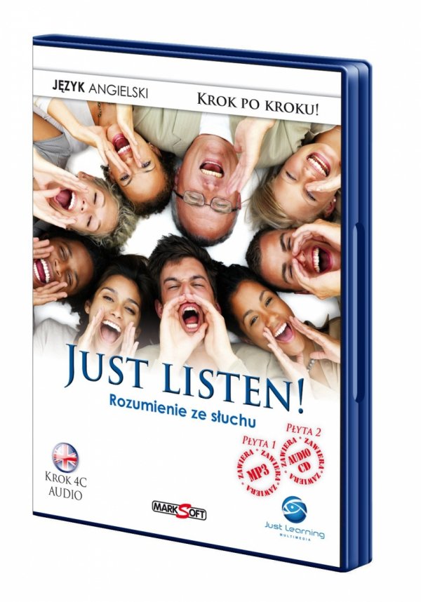 Just Listen 3! Rozumienie ze słuchu.  Kurs audio języka angielskiego. Krok 4C