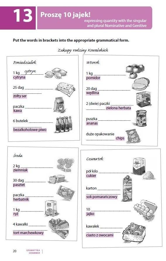 Testuj swój polski. Gramatyka 1 