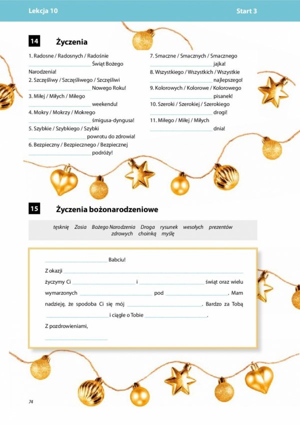 Start 3. Higher Beginner Polish. Zeszyt ćwiczeń z kluczem do nauki języka polskiego na poziomie A2
