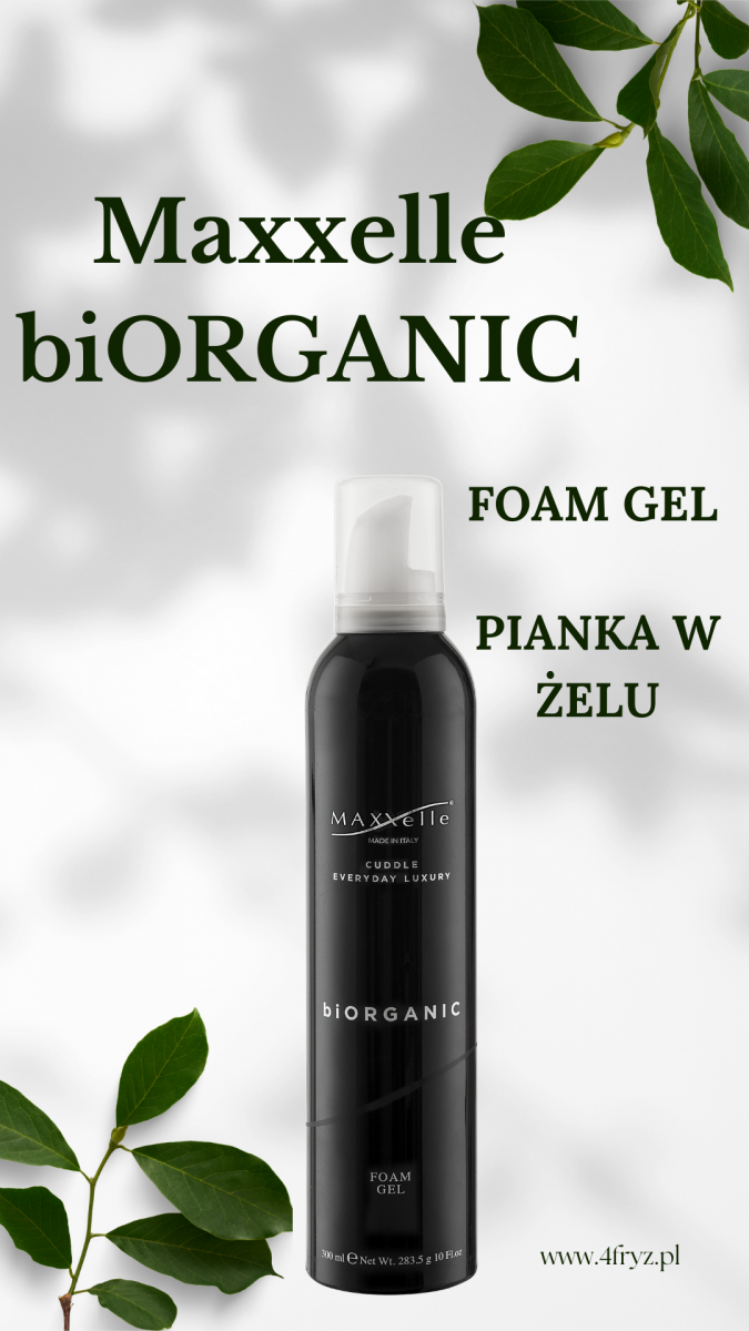 MAXXelle biORGANIC FOAM GEL- Pianka do włosów w żelu 300ml.