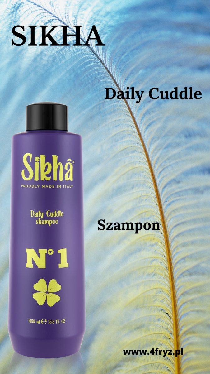 Sikha N°1 Daily Cuddle Shampoo- Szampon do codziennej pielęgnacji włosów 1000ml.
