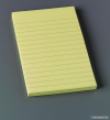 Bloczek samoprzylepny POST-IT w linię (660), 102x152mm, 1x100 kart., żółty