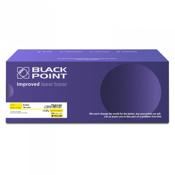 Black Point toner LCBPBTN910Y zastępuje Brother TN-910Y, żółty