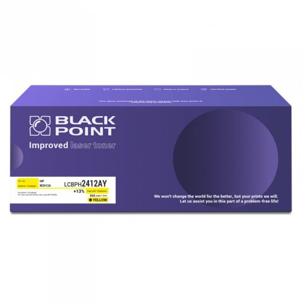 Black Point toner LCBPH2412AY zastępuje HP W2412A, yellow