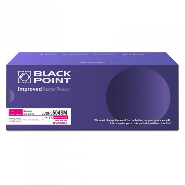 Black Point toner LCBPS504SM zastępuje Samsung CLT-M504S, czerwony