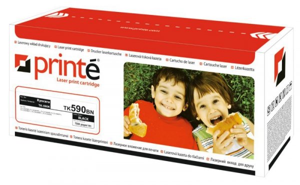 Printé toner TK590BN zastępuje Kyocera TK-590K, czarny