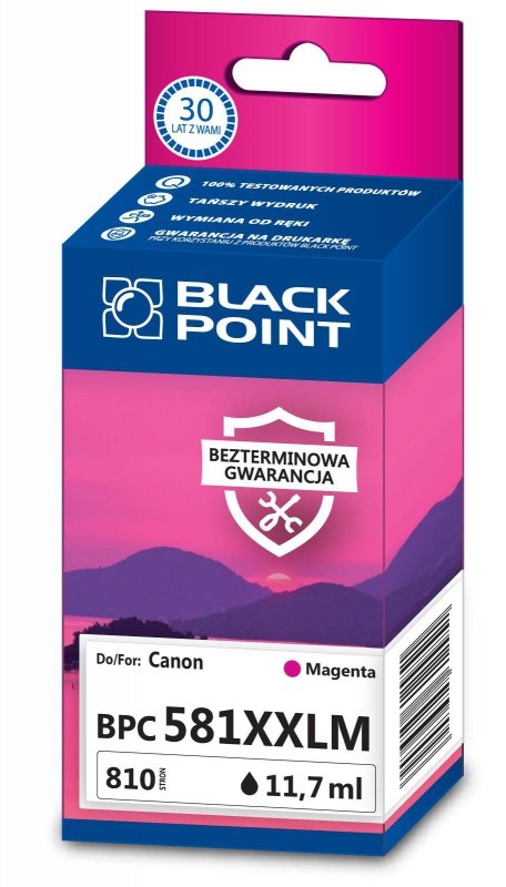 Black Point tusz BPC581XXLM zastępuje Canon CLI-581MXXL,Magenta