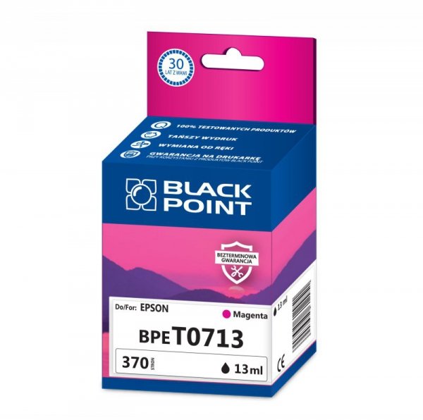 Black Point tusz BPET0713 zastępuje Epson T0713, czerwony