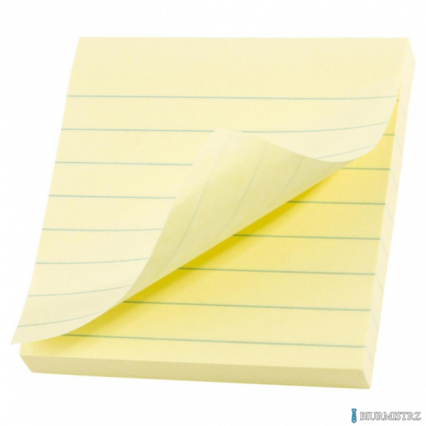 Karteczki samoprzylepne POST-IT_ Super Sticky Z-Notes XL w linię (R440-SSCY), 101x101mm, 5x90 kart., żółte