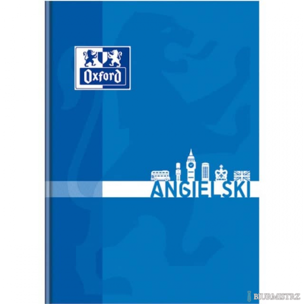 Brulion angielski A5 80k 90g kratka z marginesem 400128289 OXFORD