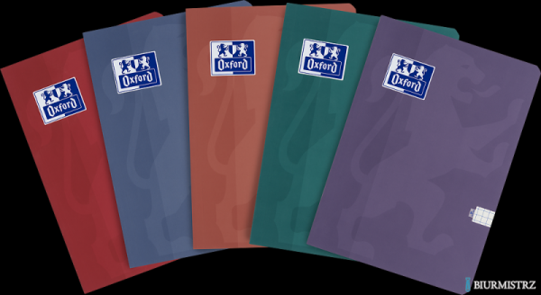Brulion Oxford Touch Trend Szyty A5 80 kartek 90 g kratka 5x5 mm 400175461