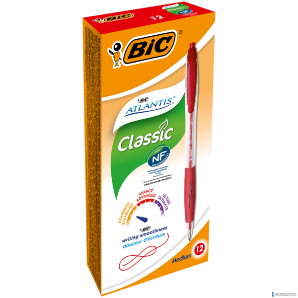 Długopis BIC Atlantis Classic czerwony, 8871331