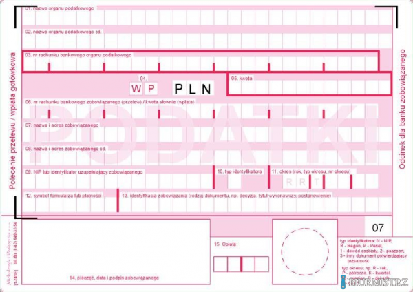 471-5 Podatki Polecenie Przelewu MICHALCZYK&PROKOP A6 80 kartek