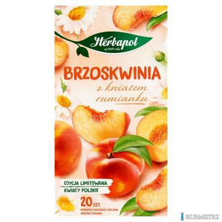 Herbata HERBAPOL Brzoskwinia z kwiatem Rumianku 20tb