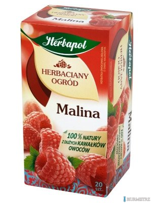Herbata HERBAPOL HERBACIANY OGRÓD Malina (20 saszetek)