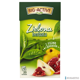 Herbata BIG-ACTIVE PIGWA-GRANAT zielona 20 kopert/34g