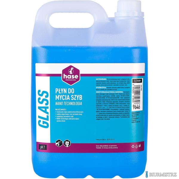 Płyn do mycia szyb  Glass Nano Technologia 9646 5L Hase 26373