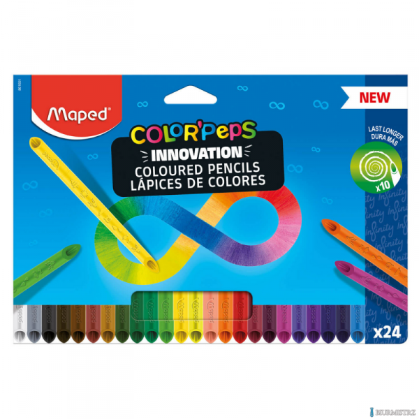 Kredki z grafitu Infinity 24 szt kartonowe etui 861601