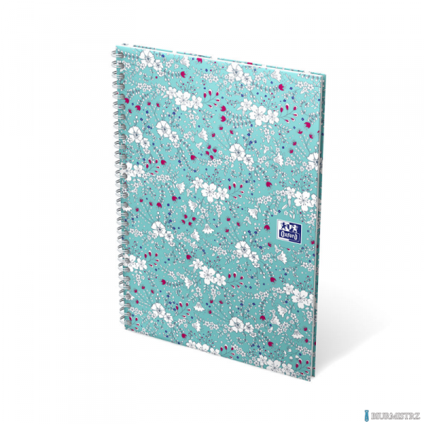Kołonotatnik B5 60 kartek kratka/tagi Floral Oxford 400094955
