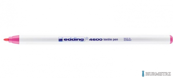 Marker do tkanin okrągła końcówka 1 mm różowy Edding 4600/009/R