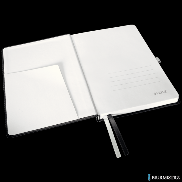 Notatnik w twardej oprawie Leitz Style A5, w kratkę, czarny 44860094