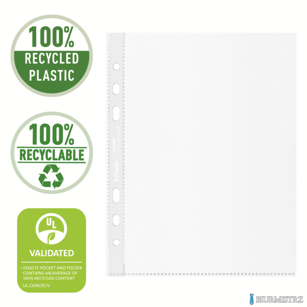 Koszulka groszkowa Recycled Premium PP 70 mic. A5, w kartonie, 100 szt. Esselte 627495