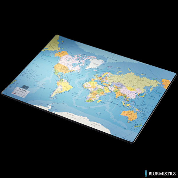Podkładka na biurko z mapą świata 400x530mm ESSELTE 32184