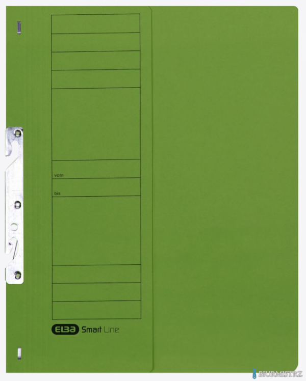 Skoroszyt kartonowy ELBA 1/2 A4, hakowy, zielony, 100551893